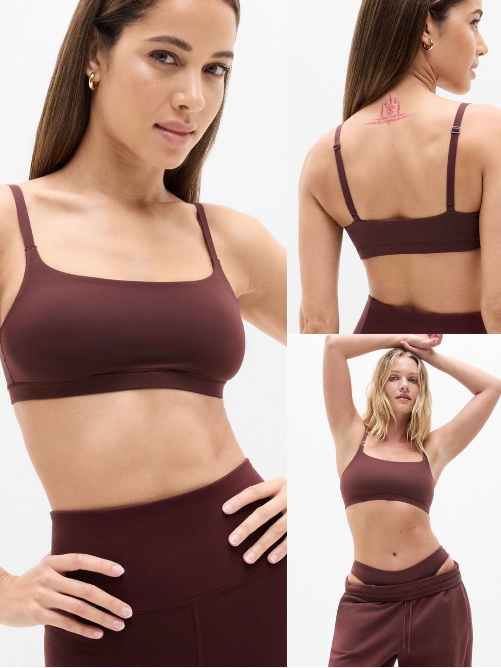 Athleta Body Move Scoop Bralette A-C cup Medium New